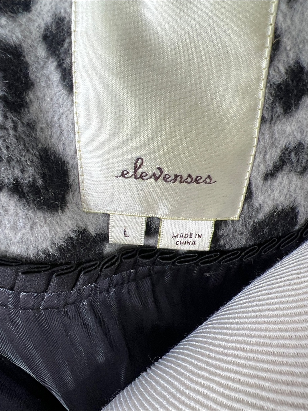 Anthropologie Elevenses Leopard Swing Trapeze Coat Size Large EUC - Picture 7 of 8